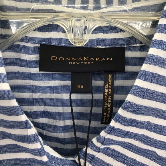 Donna Karan New York NWT In The Groove Sleeveless Striped Top Casual Size XS - Picture 5 of 9